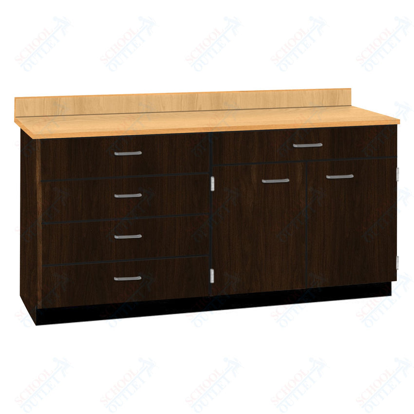 Base Cabinets with Five Drawers and Double Door Shelf (84512 F60 BC) - SchoolOutlet