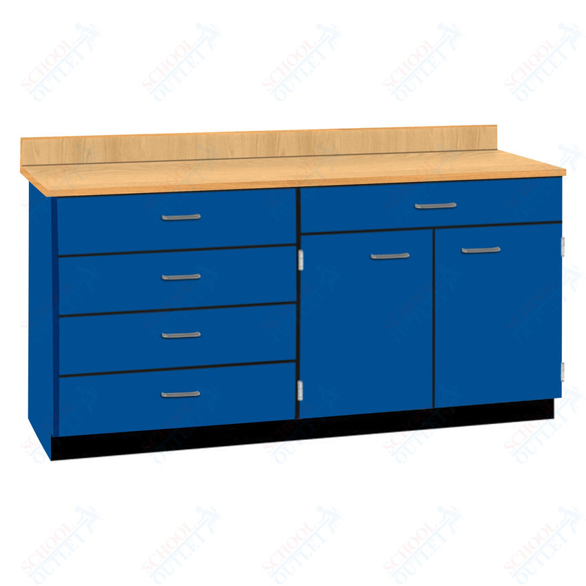 Base Cabinets with Five Drawers and Double Door Shelf (84512 F60 BC) - SchoolOutlet