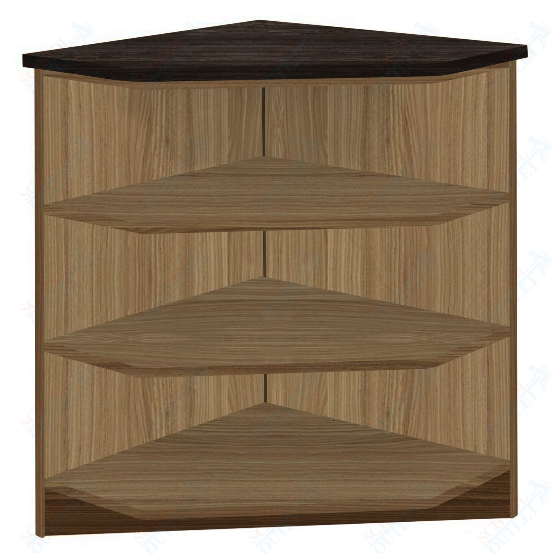 90 - Degree Outside Corner with 3 Shelves (88050 Z40) - SchoolOutlet