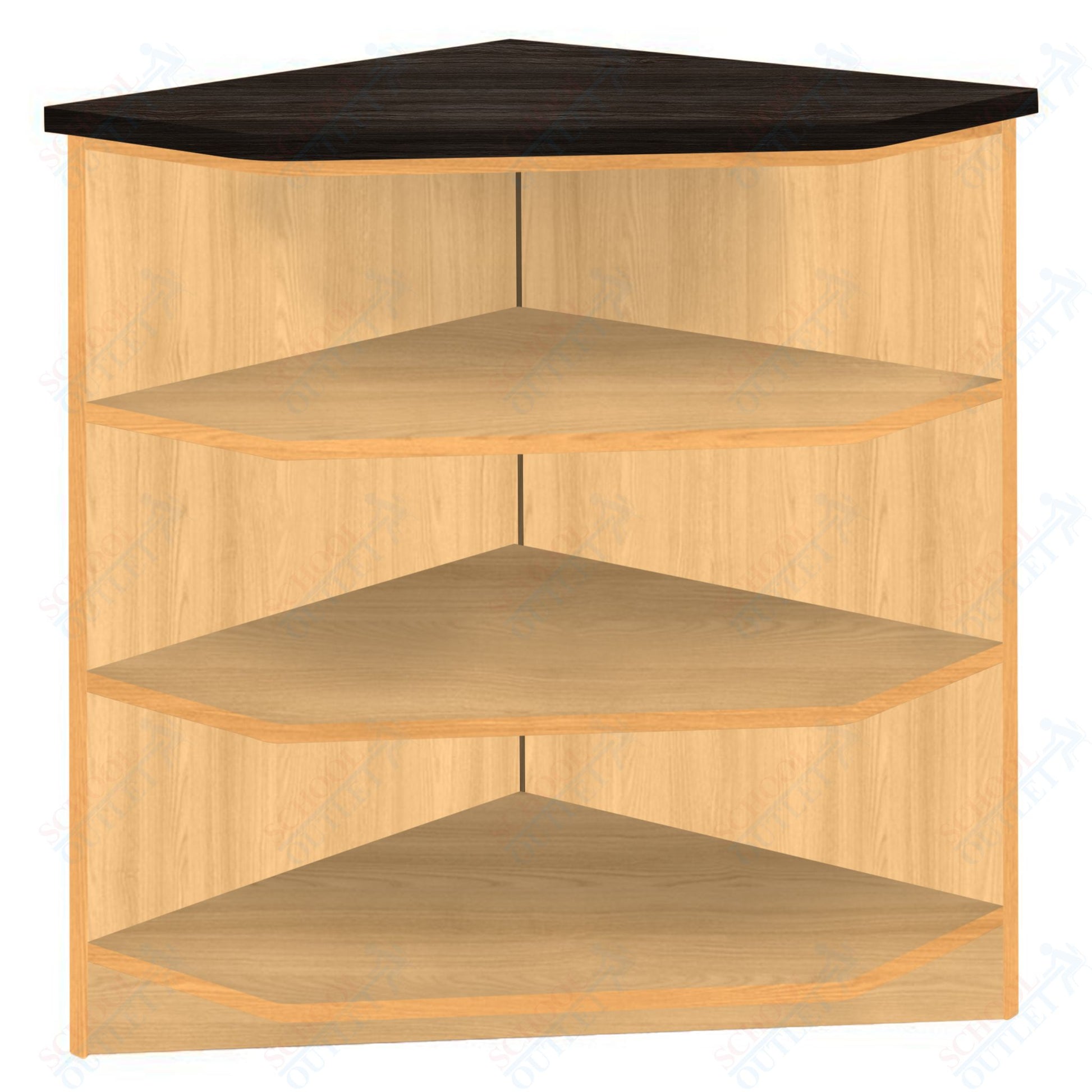 90 - Degree Outside Corner with 3 Shelves (88050 Z40) - SchoolOutlet