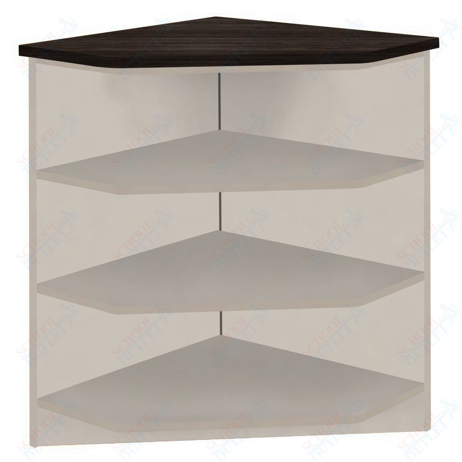 90 - Degree Outside Corner with 3 Shelves (88050 Z40) - SchoolOutlet