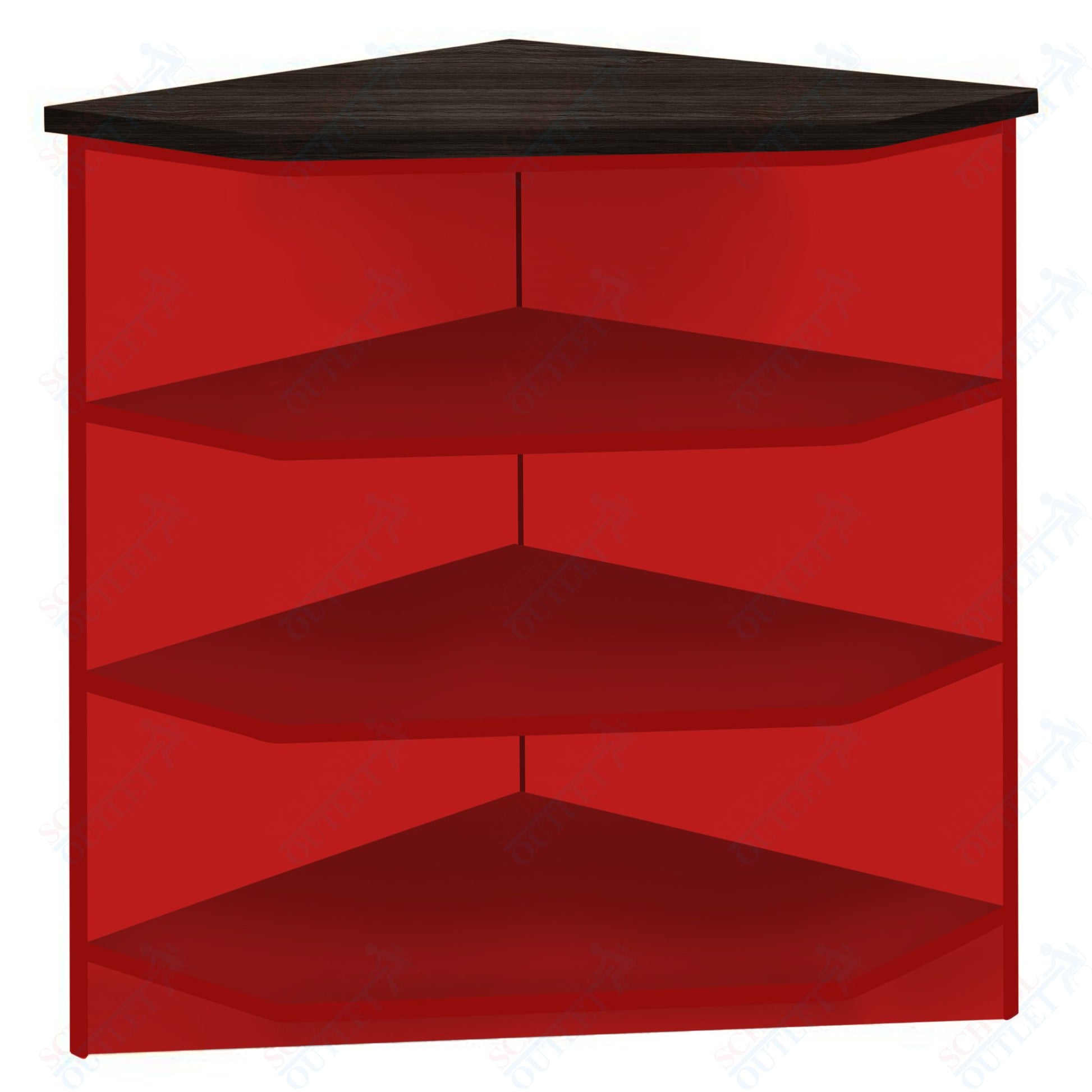 90 - Degree Outside Corner with 3 Shelves (88050 Z40) - SchoolOutlet