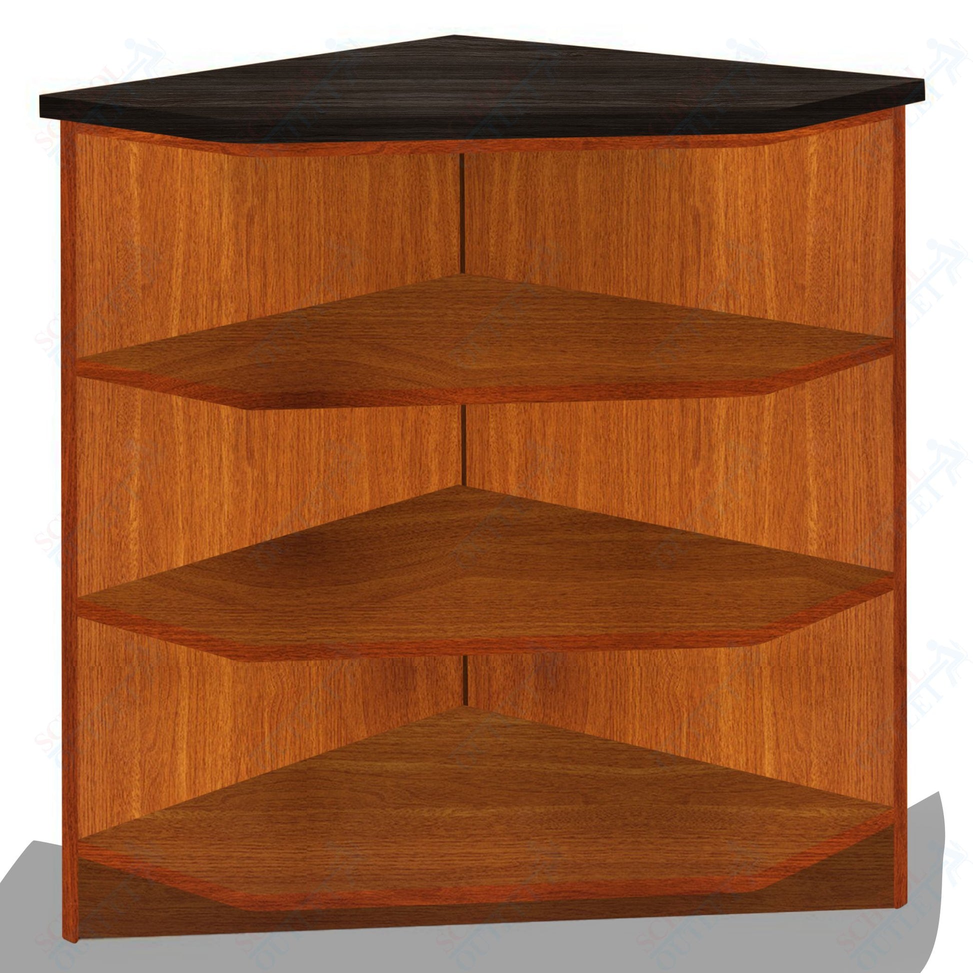 90 - Degree Outside Corner with 3 Shelves (88050 Z40) - SchoolOutlet