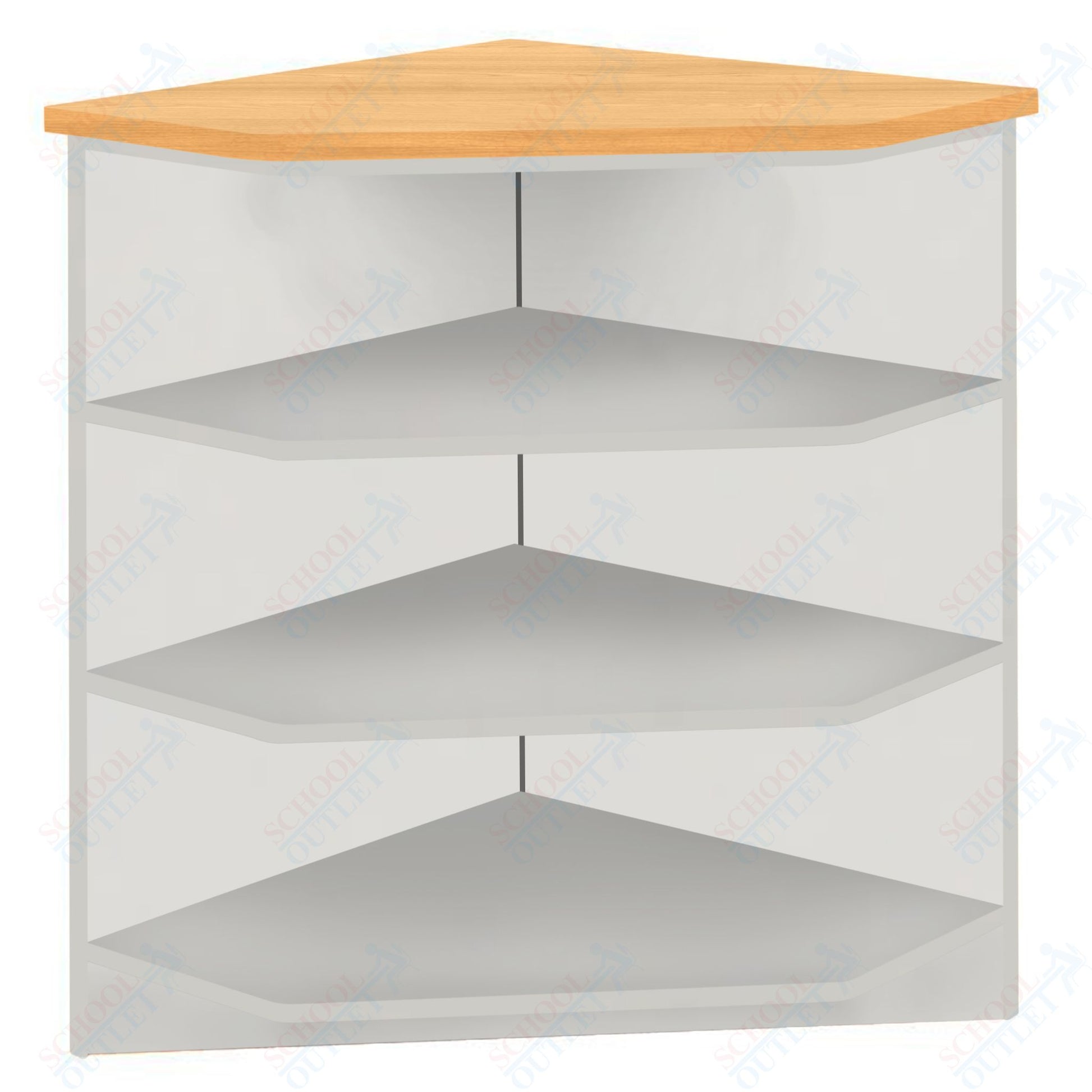 90 - Degree Outside Corner with 3 Shelves (88050 Z40) - SchoolOutlet