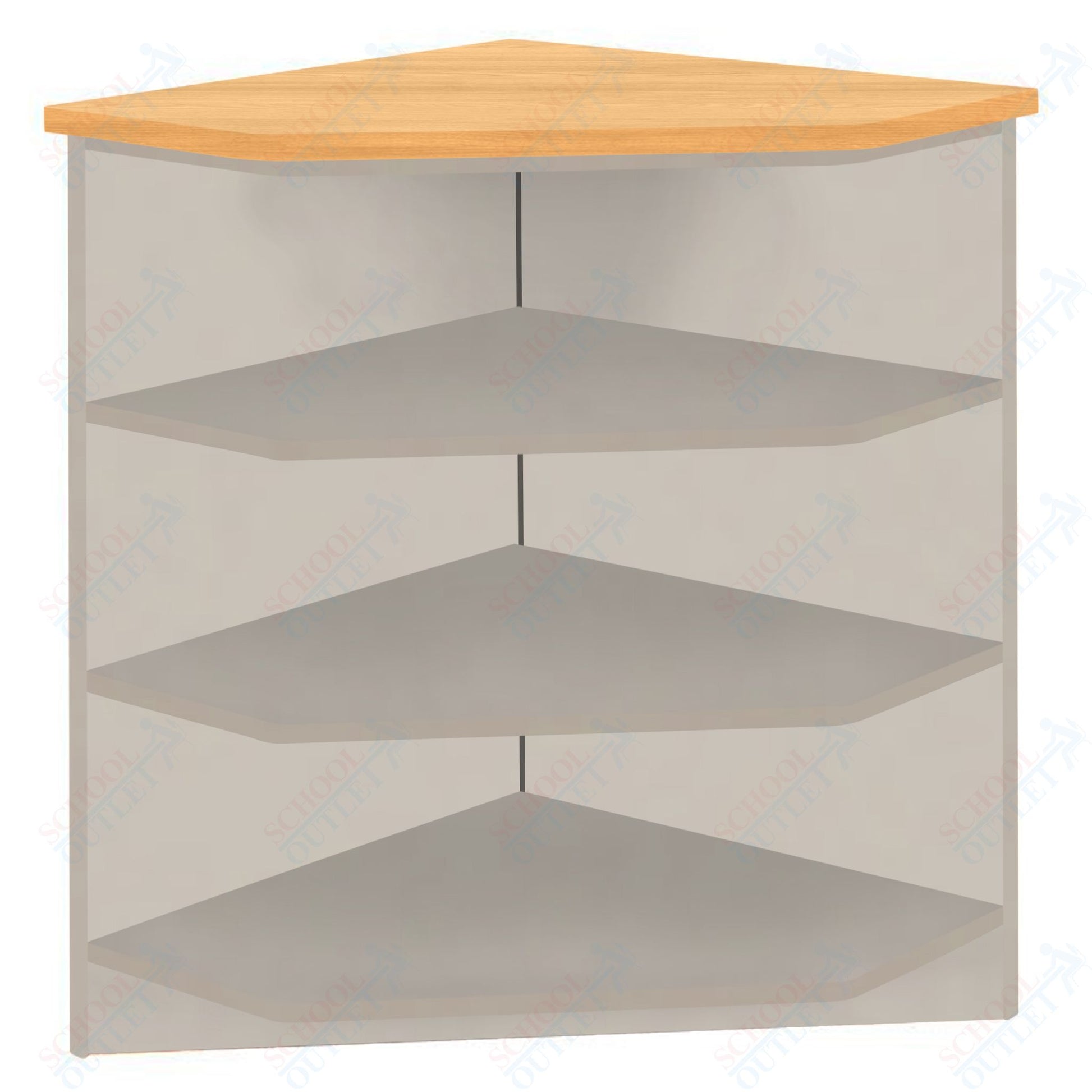 90 - Degree Outside Corner with 3 Shelves (88050 Z40) - SchoolOutlet