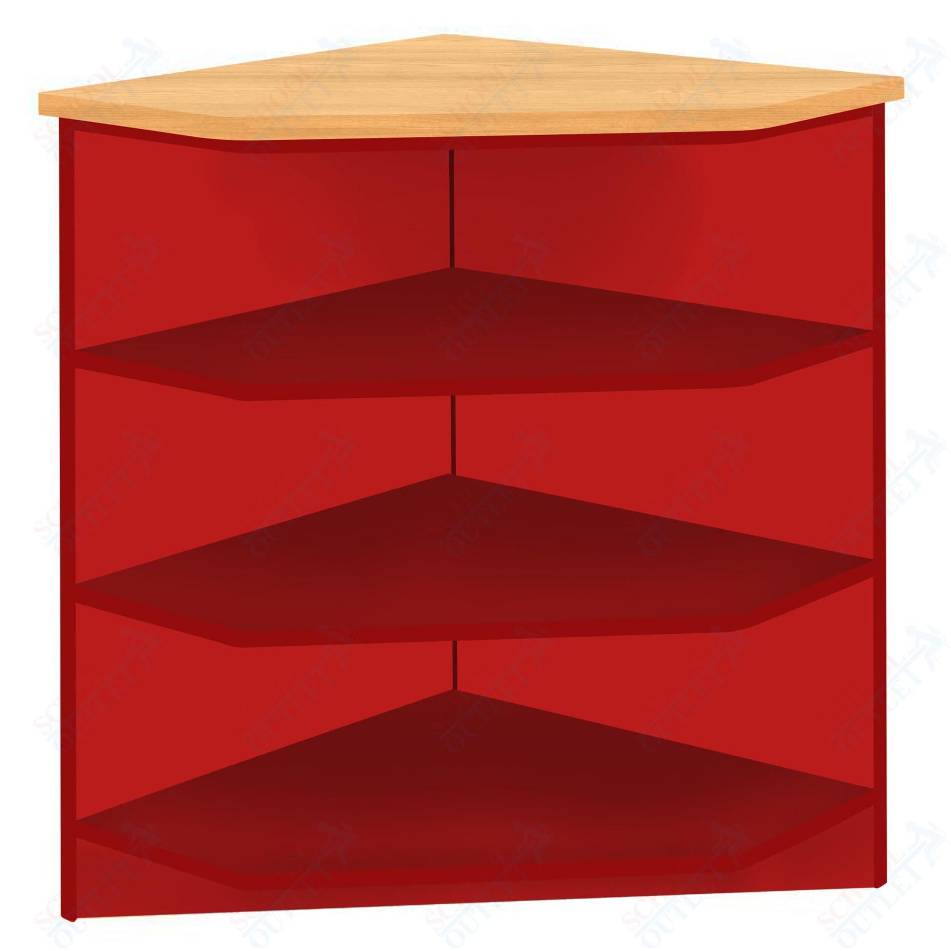 90 - Degree Outside Corner with 3 Shelves (88050 Z40) - SchoolOutlet