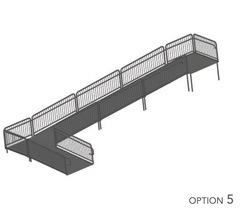 AmTab Stage Ramp - ADA Compliant - 32" Rise - Option 5  (AmTab AMT-RAMP32 - Option 5)