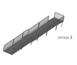 AmTab Stage Ramp - ADA Compliant - 32" Rise - Option 3 - California  (AmTab AMT-RAMP32 - Option 3 - California)