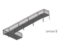AmTab Stage Ramp - ADA Compliant - 32" Rise - Option 5 - California  (AmTab AMT-RAMP32 - Option 5 - California)