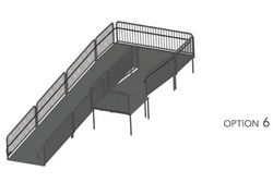 AmTab Stage Ramp - ADA Compliant - 32" Rise - Option 6 - California  (AmTab AMT-RAMP32 - Option 6 - California)