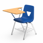 Virco 2700BR - Tablet Arm Chair Desk with 18