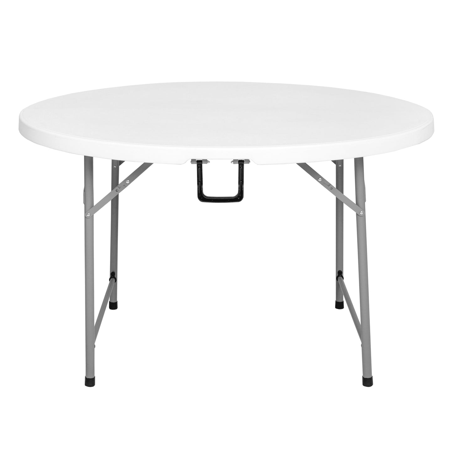 Regency Trestle 4 ft Round Folding Table 48"W x 48"D x 29"H (REG-TBM48RNDWH)