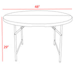 Regency Trestle 4 ft Round Folding Table 48