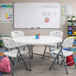 Regency Trestle 4 ft Round Folding Table 48