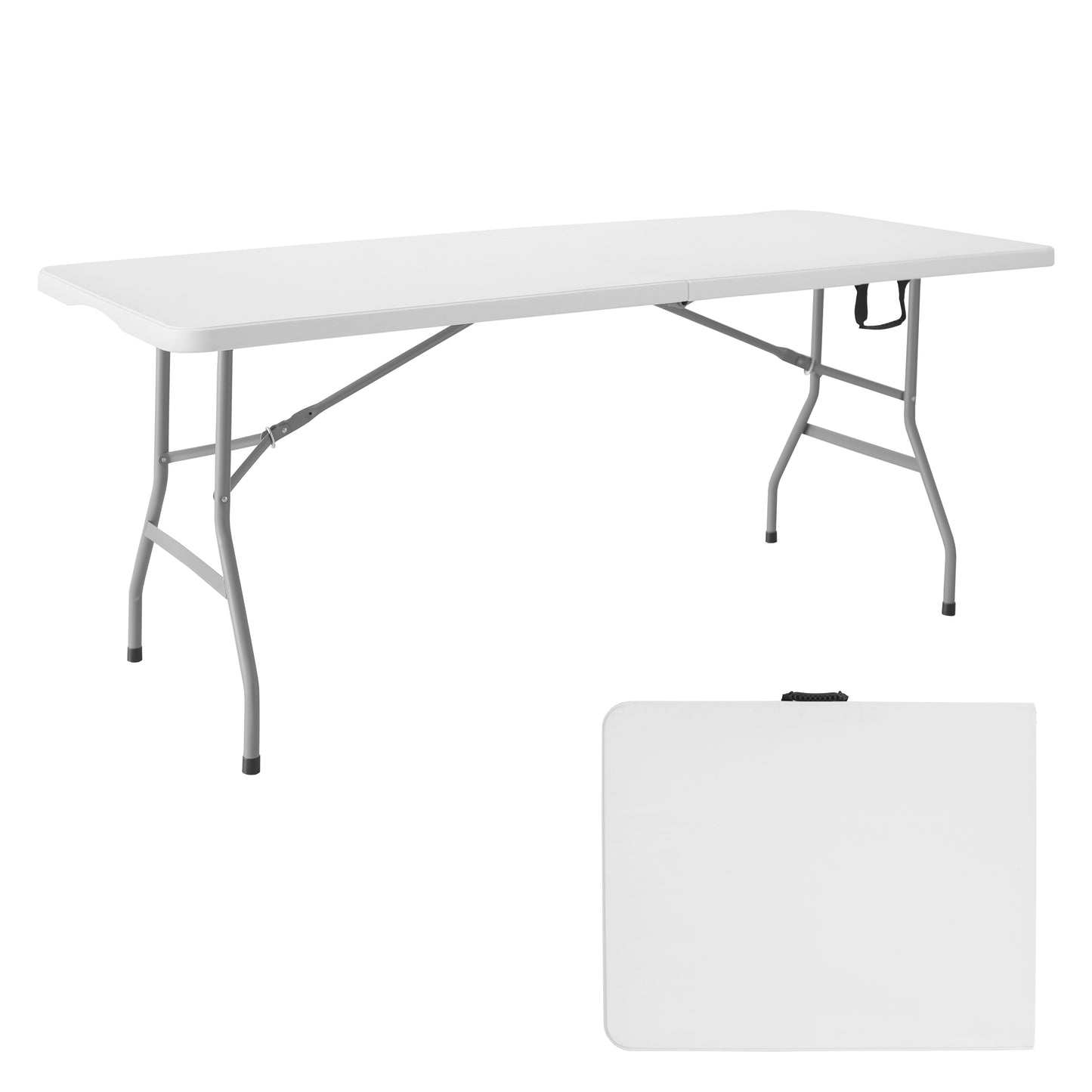 Regency Trestle 6 ft Folding Table 72"W x 29"D x 29"H (REG-TBM7229WH)