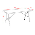 Regency Trestle 6 ft Folding Table 72