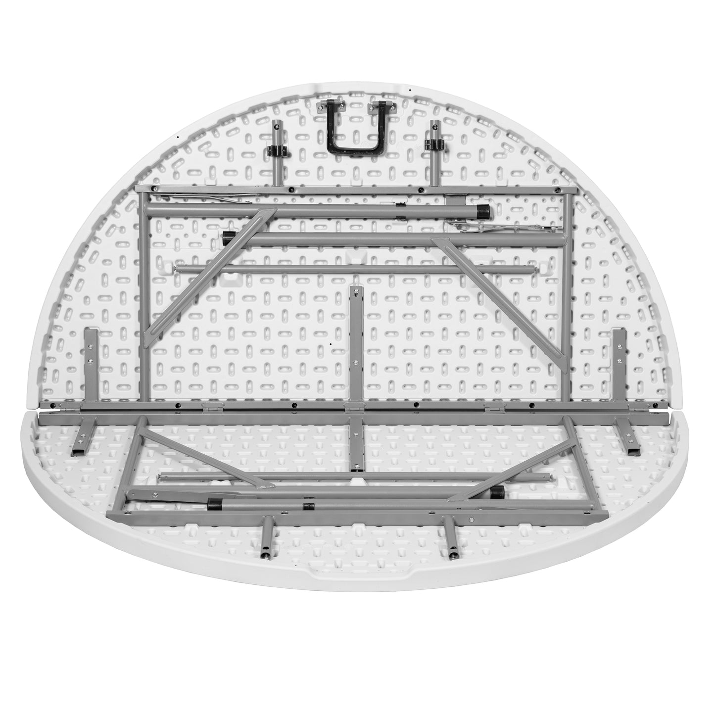 Regency Trestle 6 ft Round Folding Table 72"W x 72"D x 29"H (REG-TBM72RNDWH)