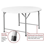 Regency Trestle 4 ft Round Folding Table 48