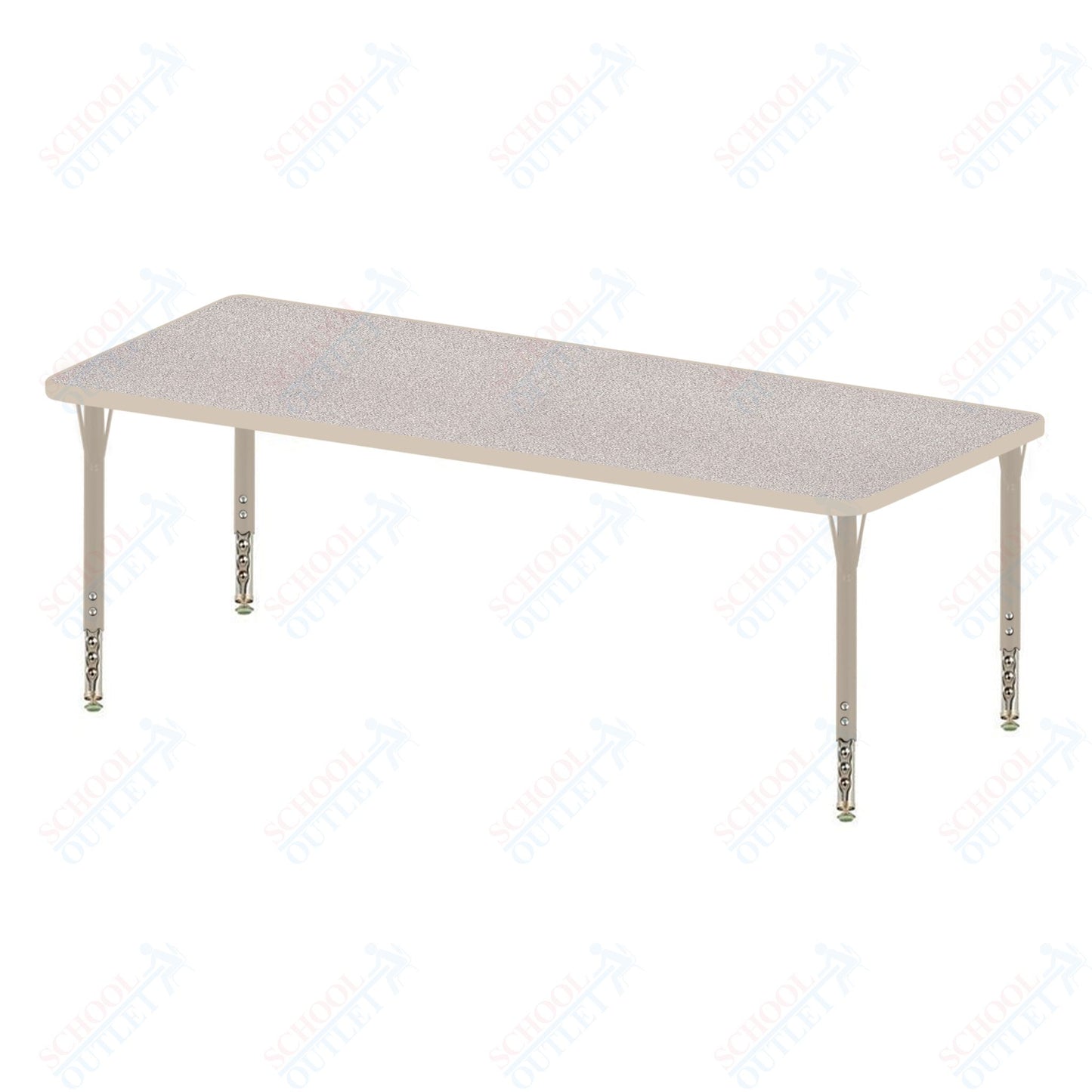 USA Capitol 30" x 72" Rectangle Activity Table Adjustable Height 23"-31" (3072SE)