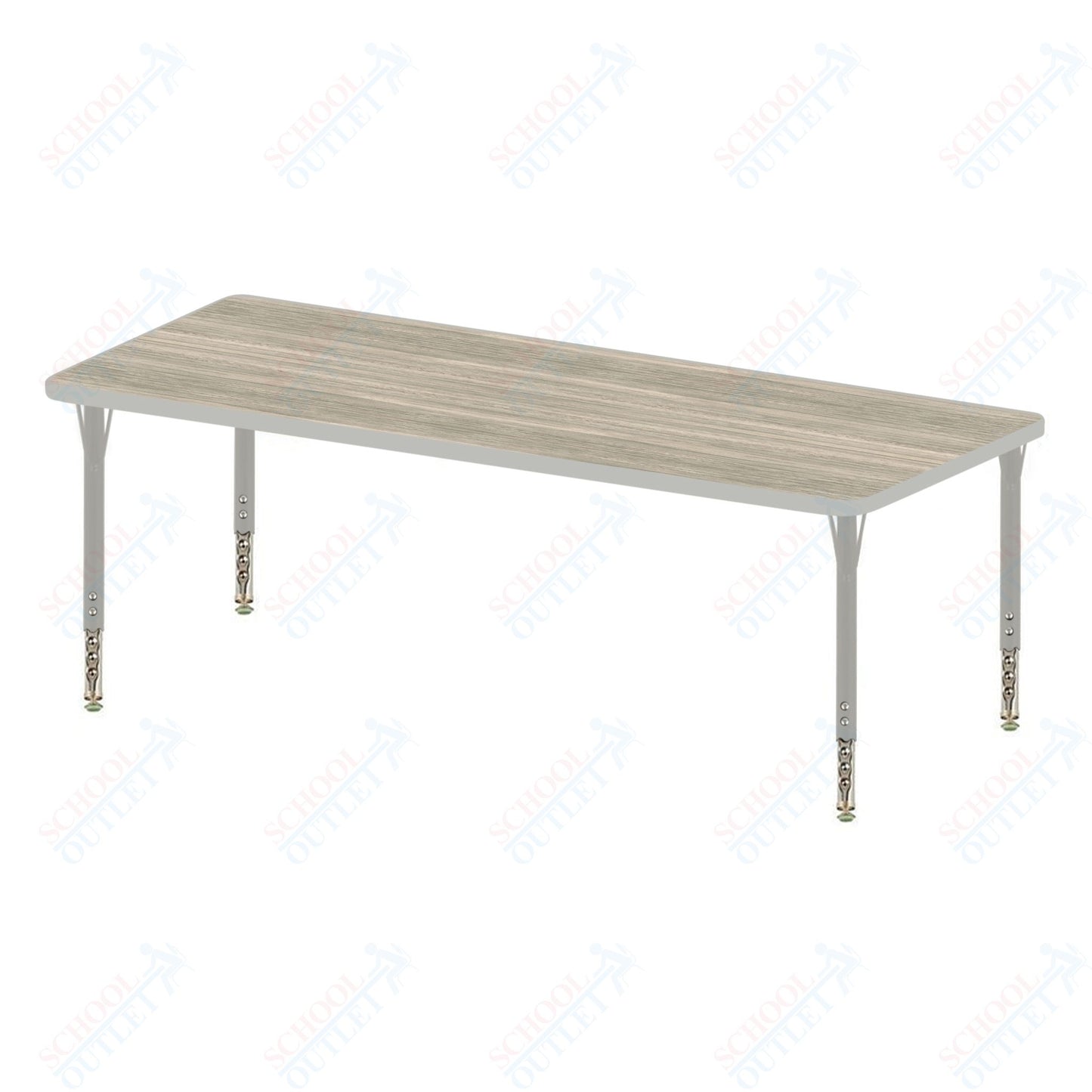 USA Capitol 30" x 72" Rectangle Activity Table Adjustable Height 23"-31" (3072SE)