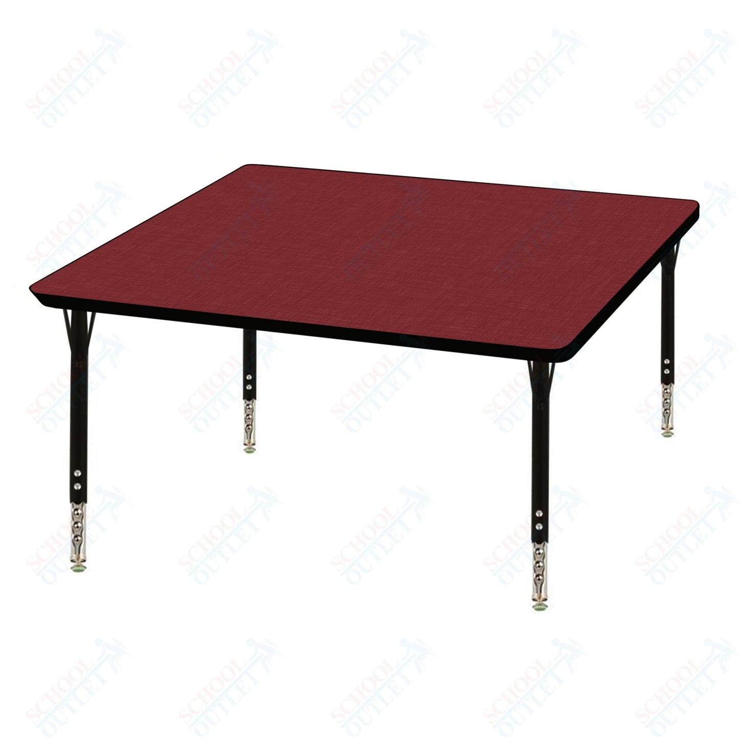 USA Capitol 30" Square Activity Table Adjustable Height 23"-31" (30SQSE)