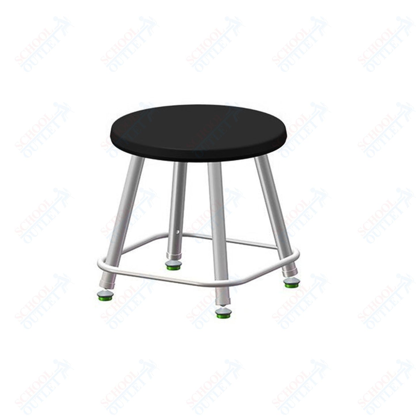 USA Capitol Euroflex Poly Seat Stool Fixed Height 12" (3112)