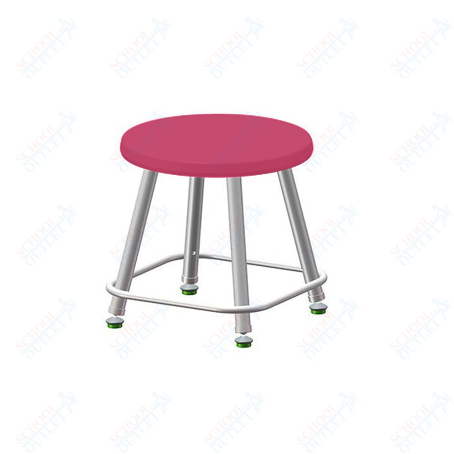 USA Capitol Euroflex Poly Seat Stool Fixed Height 12" (3112)