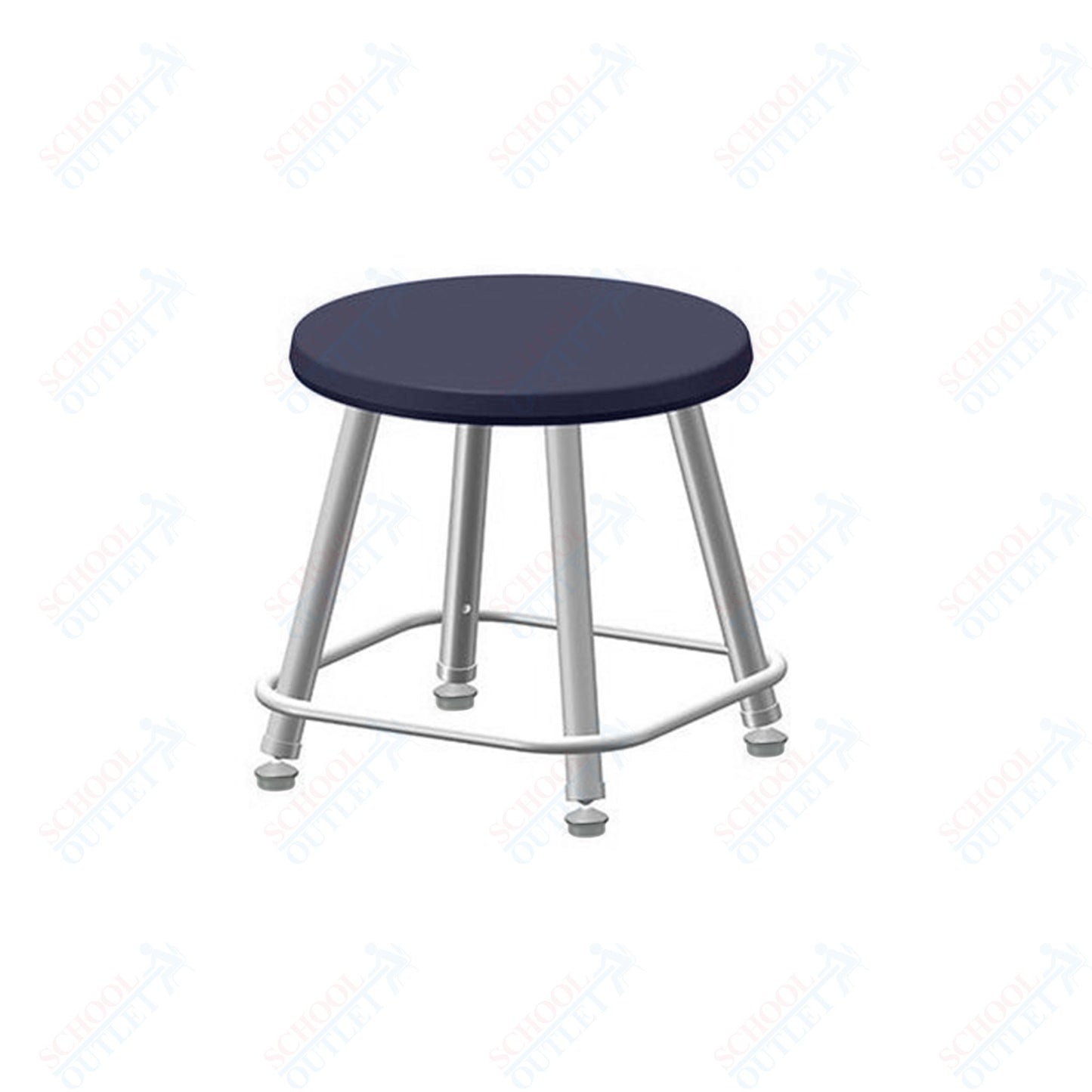 USA Capitol Euroflex Poly Seat Stool Fixed Height 12" (3112)