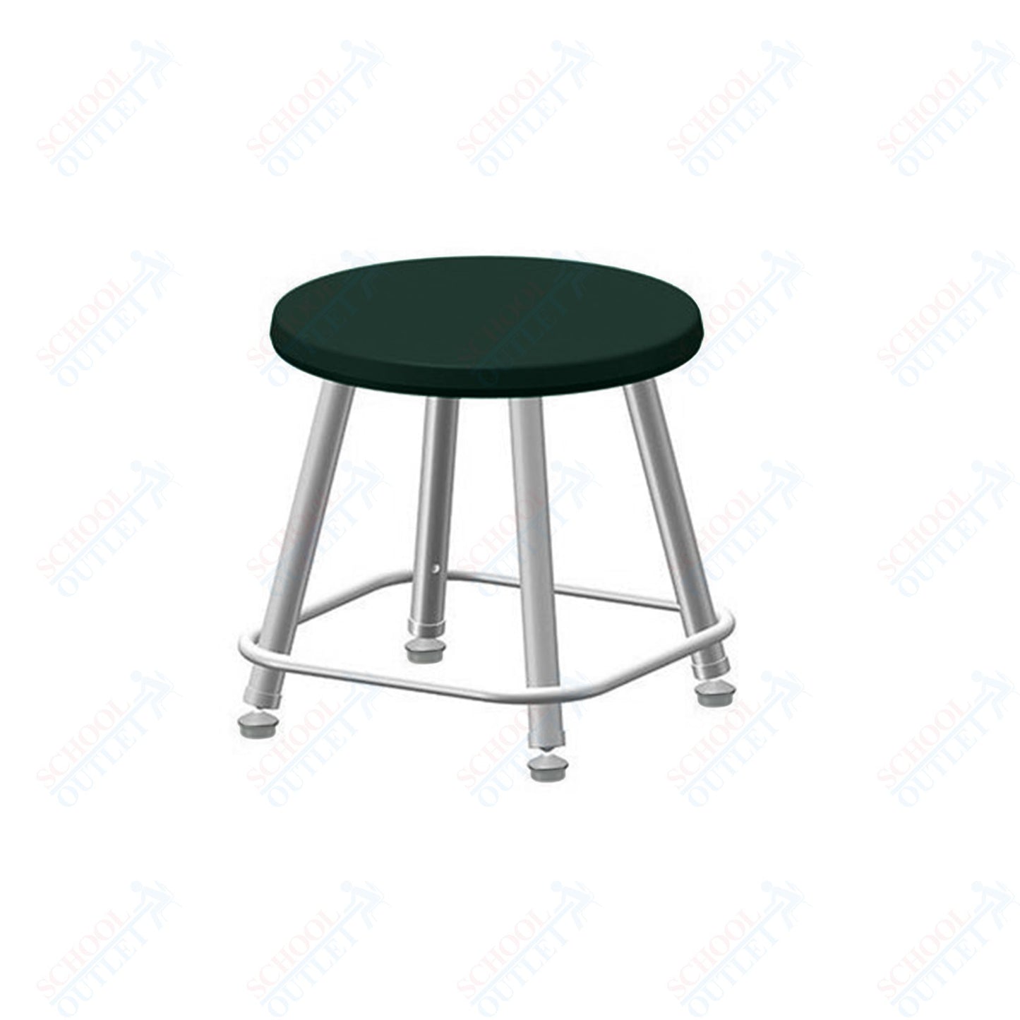USA Capitol Euroflex Poly Seat Stool Fixed Height 12" (3112)