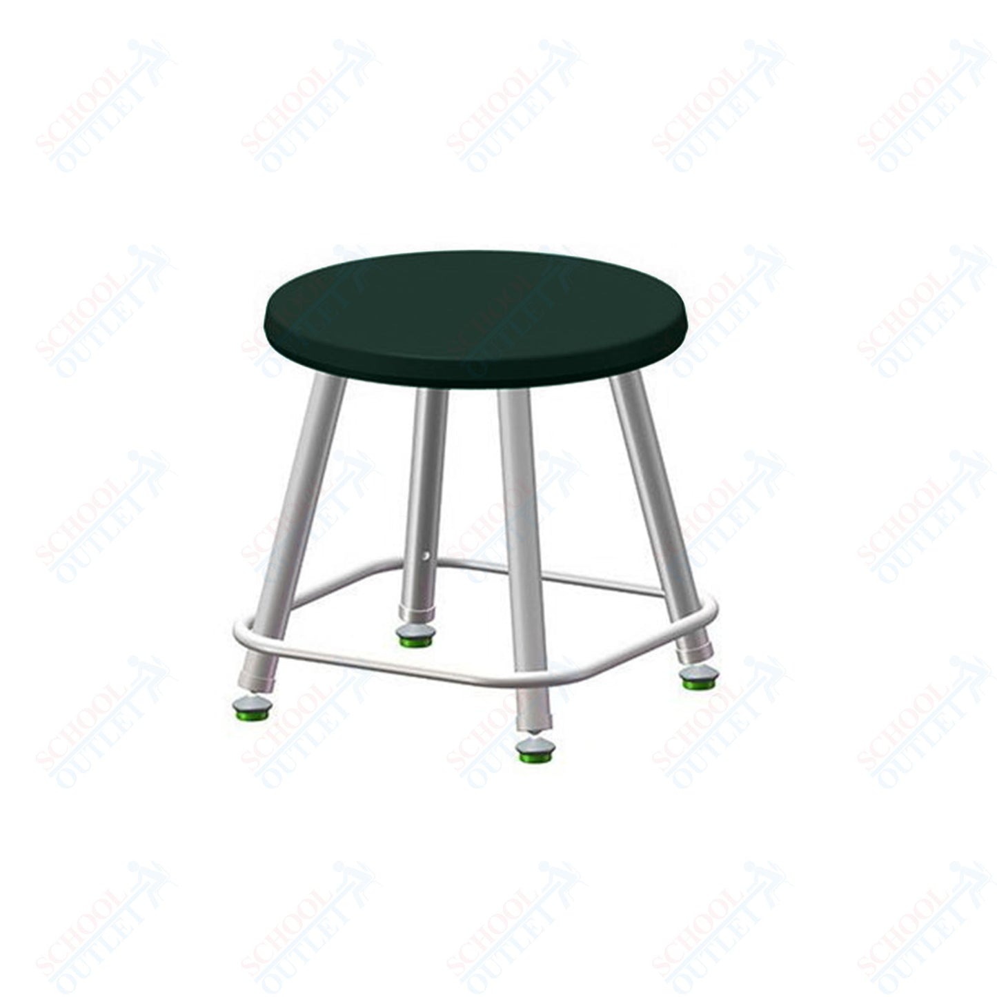 USA Capitol Euroflex Poly Seat Stool Fixed Height 12" (3112)