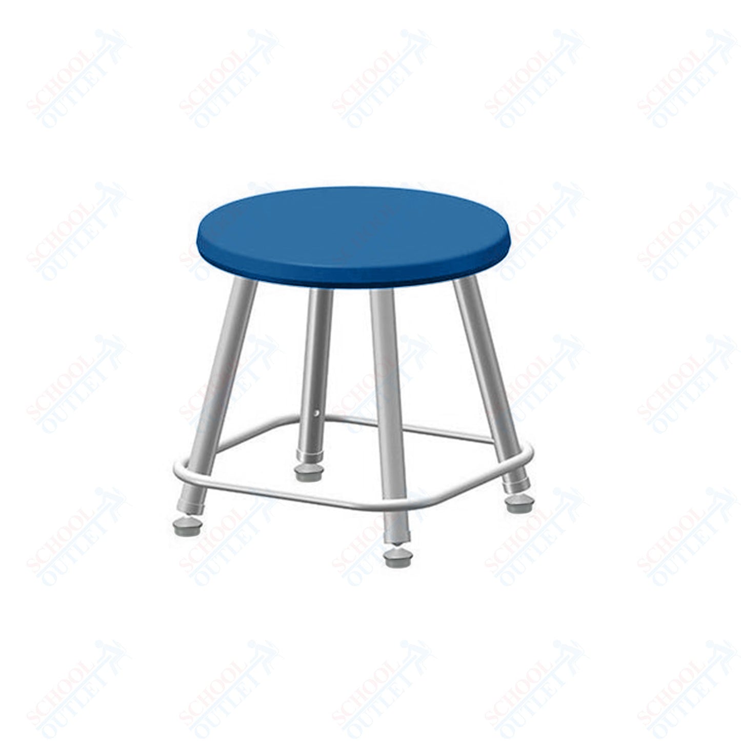 USA Capitol Euroflex Poly Seat Stool Fixed Height 12" (3112)