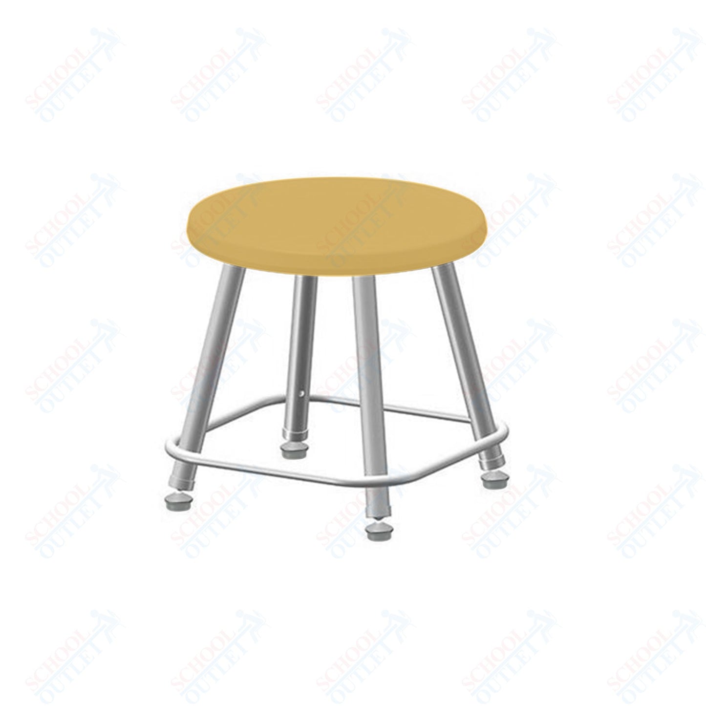 USA Capitol Euroflex Poly Seat Stool Fixed Height 12" (3112)