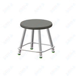 USA Capitol Euroflex Poly Seat Stool Fixed Height 12