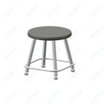 USA Capitol Euroflex Poly Seat Stool Fixed Height 12