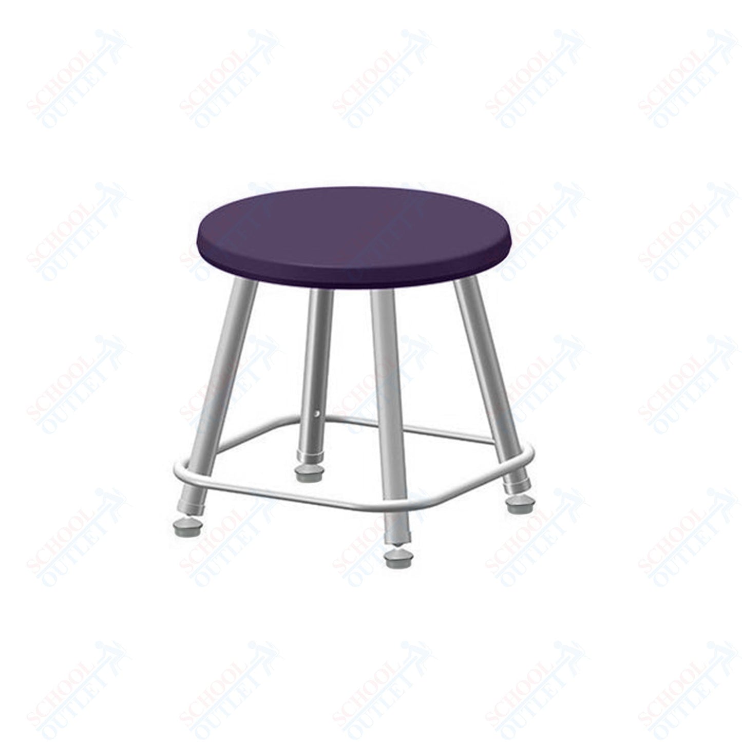 USA Capitol Euroflex Poly Seat Stool Fixed Height 12" (3112)
