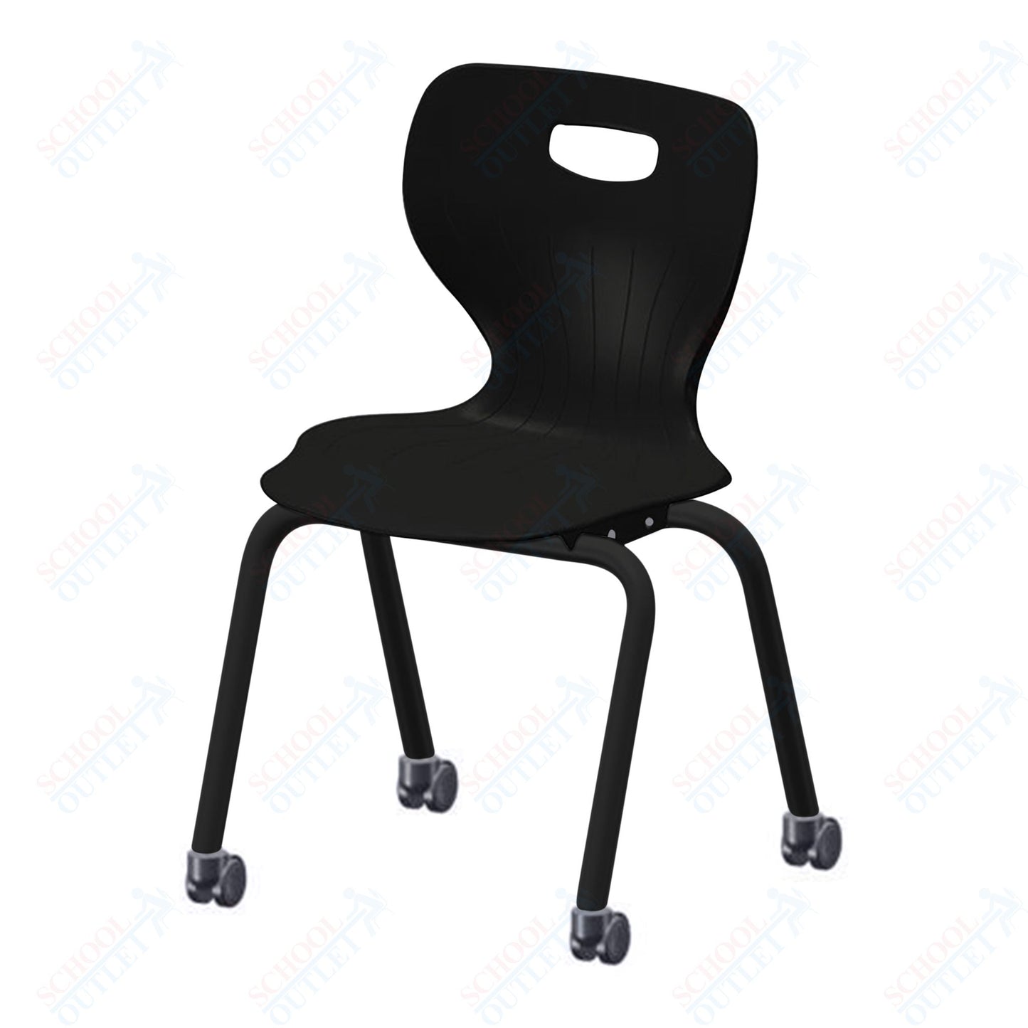 USA Capitol Euroflex 3500 Series 18" Mobile Stackable Chair (3508C)