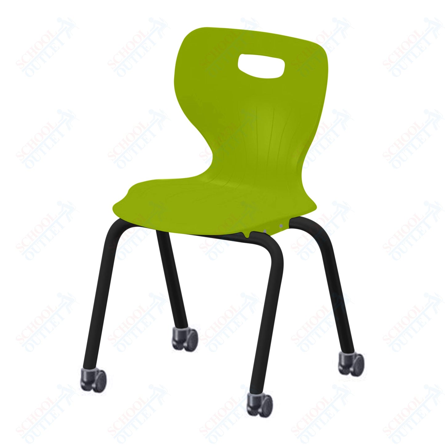 USA Capitol Euroflex 3500 Series 18" Mobile Stackable Chair (3508C)