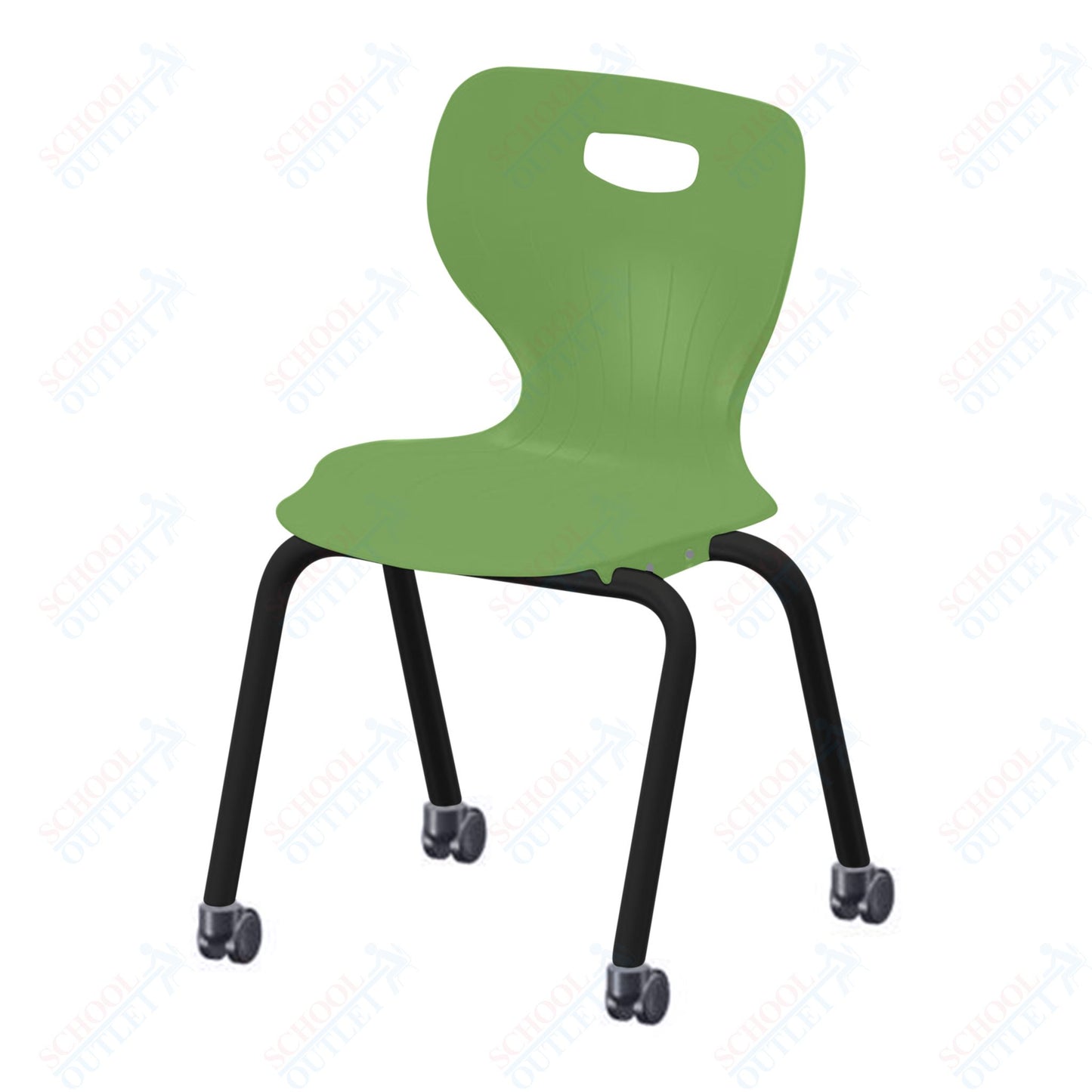 USA Capitol Euroflex 3500 Series 18" Mobile Stackable Chair (3508C)