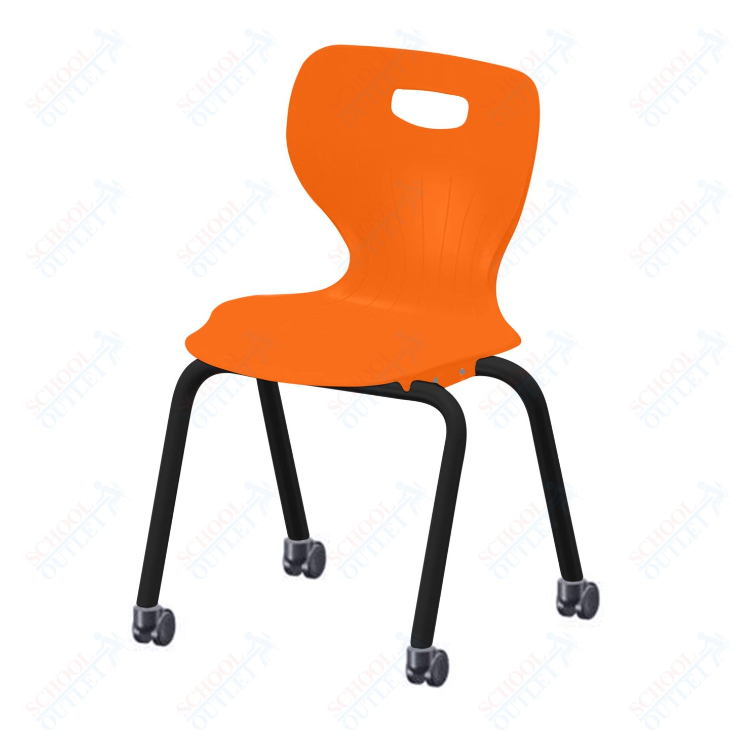 USA Capitol Euroflex 3500 Series 18" Mobile Stackable Chair (3508C)