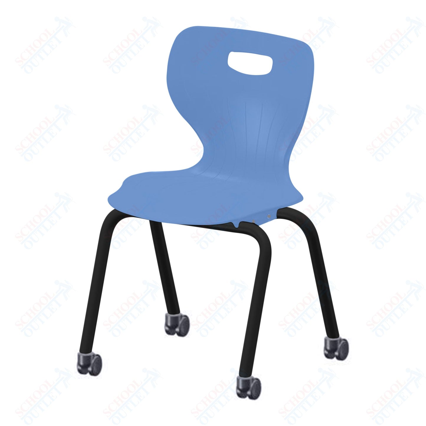 USA Capitol Euroflex 3500 Series 18" Mobile Stackable Chair (3508C)