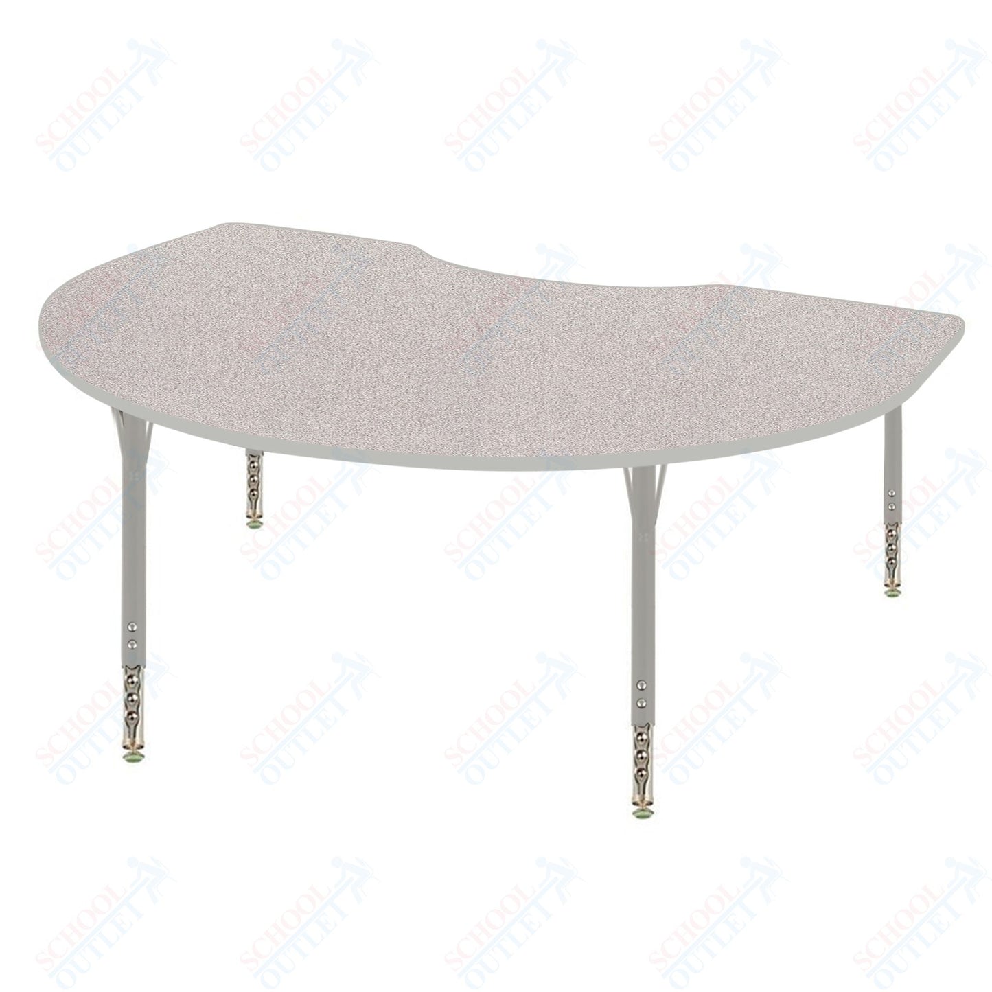 USA Capitol 36" x 60" Kidney Activity Table Adjustable Height 23"-31" (3660KSE)