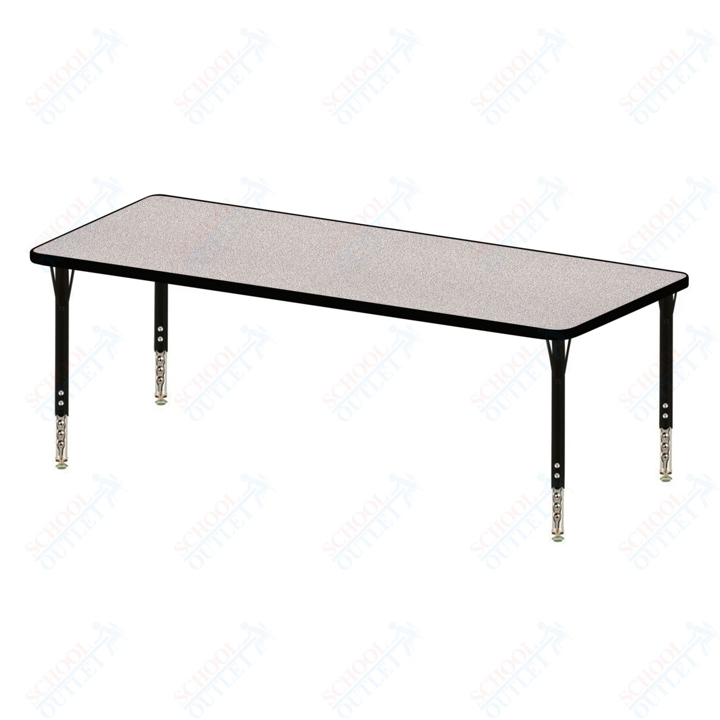 USA Capitol 36" x 60" Rectangle Activity Table Adjustable Height 23"-31" (3660SE)