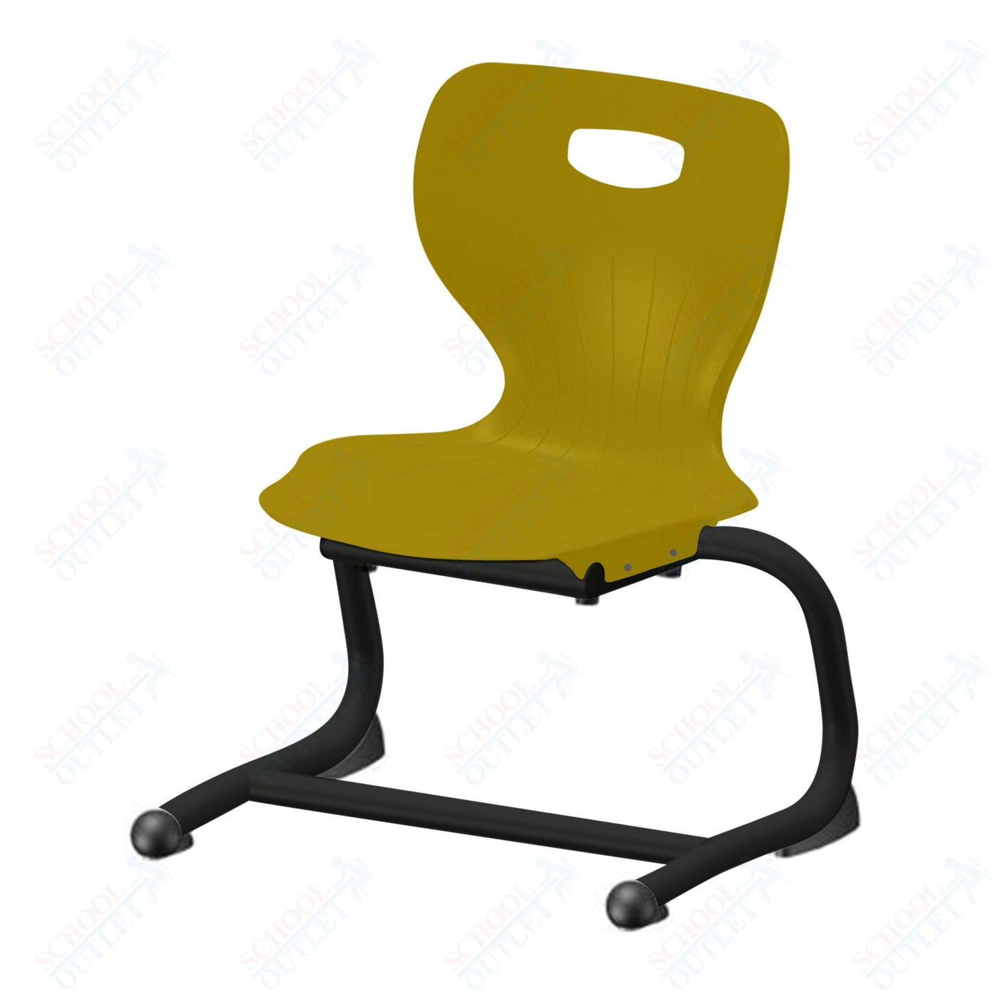 USA Capitol Euroflex 12" Stackable Cantilever Chair (3702)