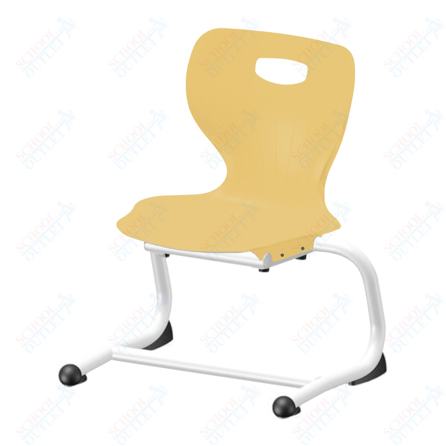 USA Capitol Euroflex 12" Stackable Cantilever Chair (3702)