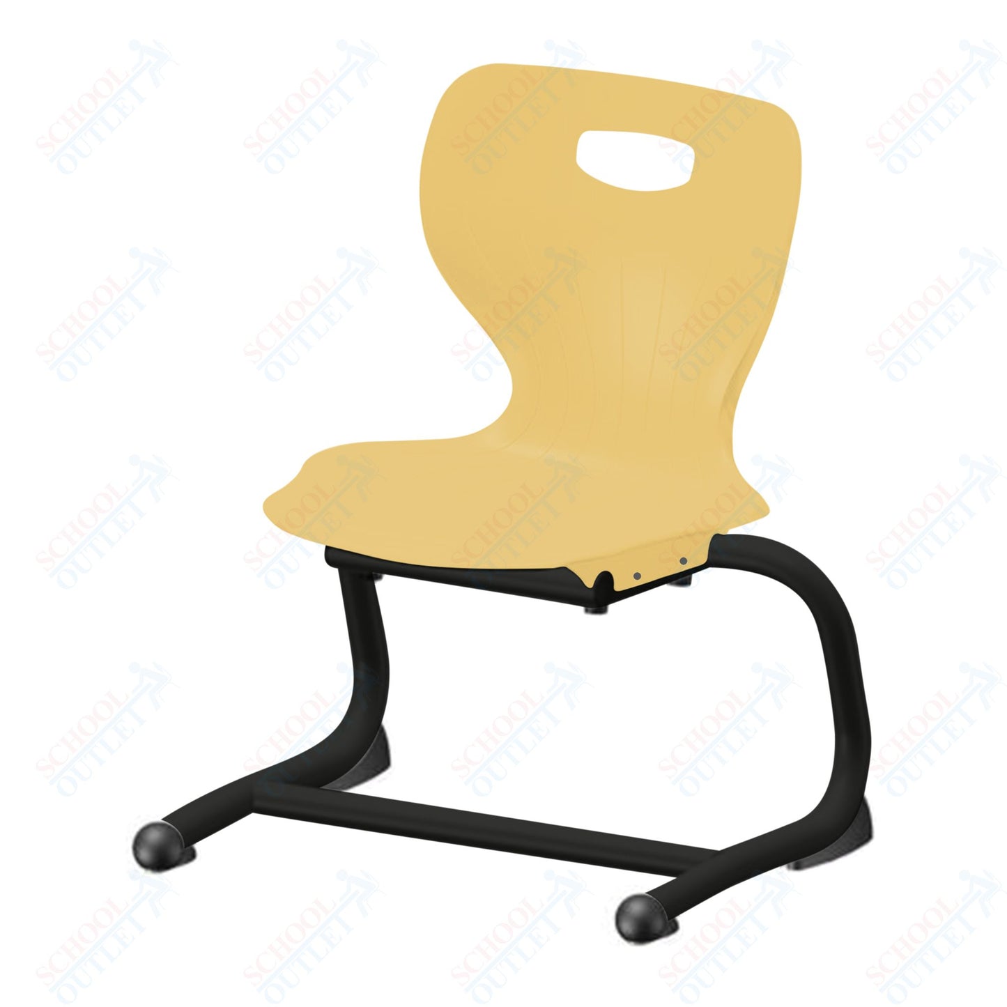 USA Capitol Euroflex 12" Stackable Cantilever Chair (3702)