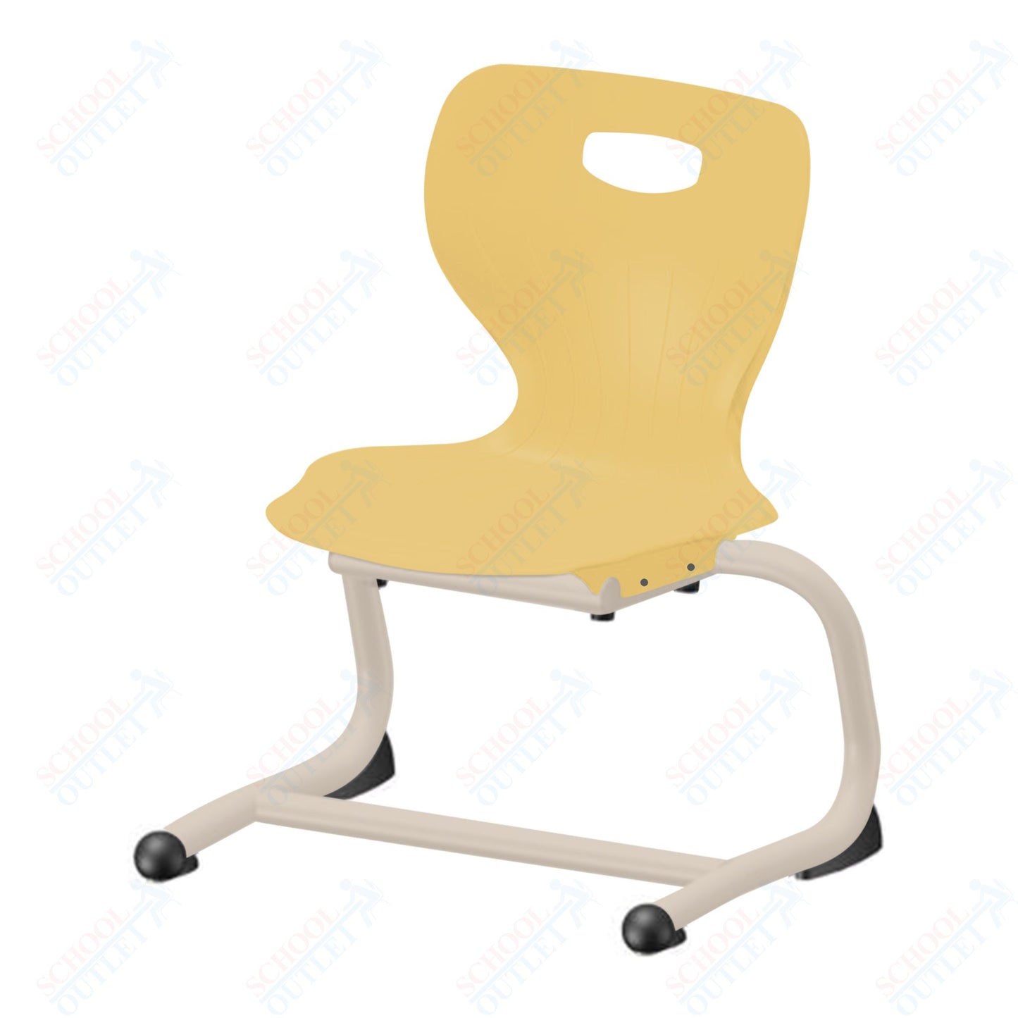 USA Capitol Euroflex 12" Stackable Cantilever Chair (3702)