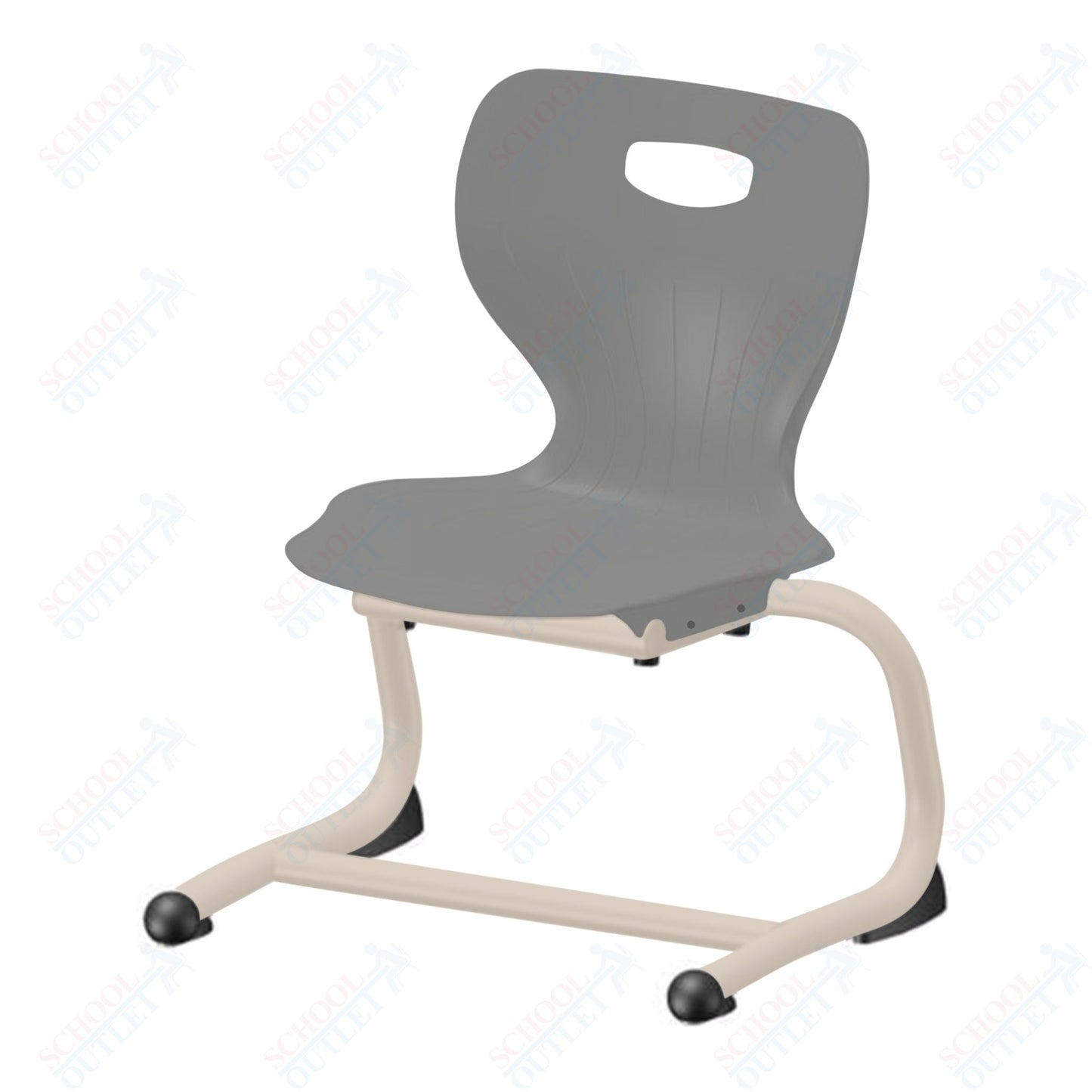 USA Capitol Euroflex 12" Stackable Cantilever Chair (3702)
