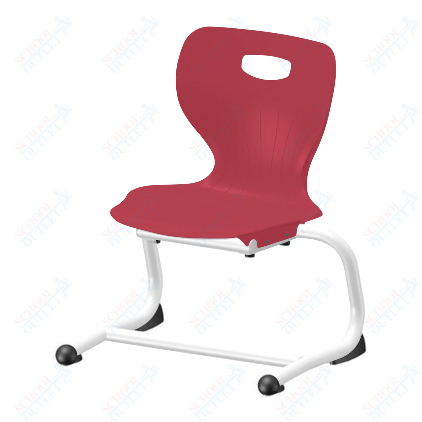 USA Capitol Euroflex 12" Stackable Cantilever Chair (3702)