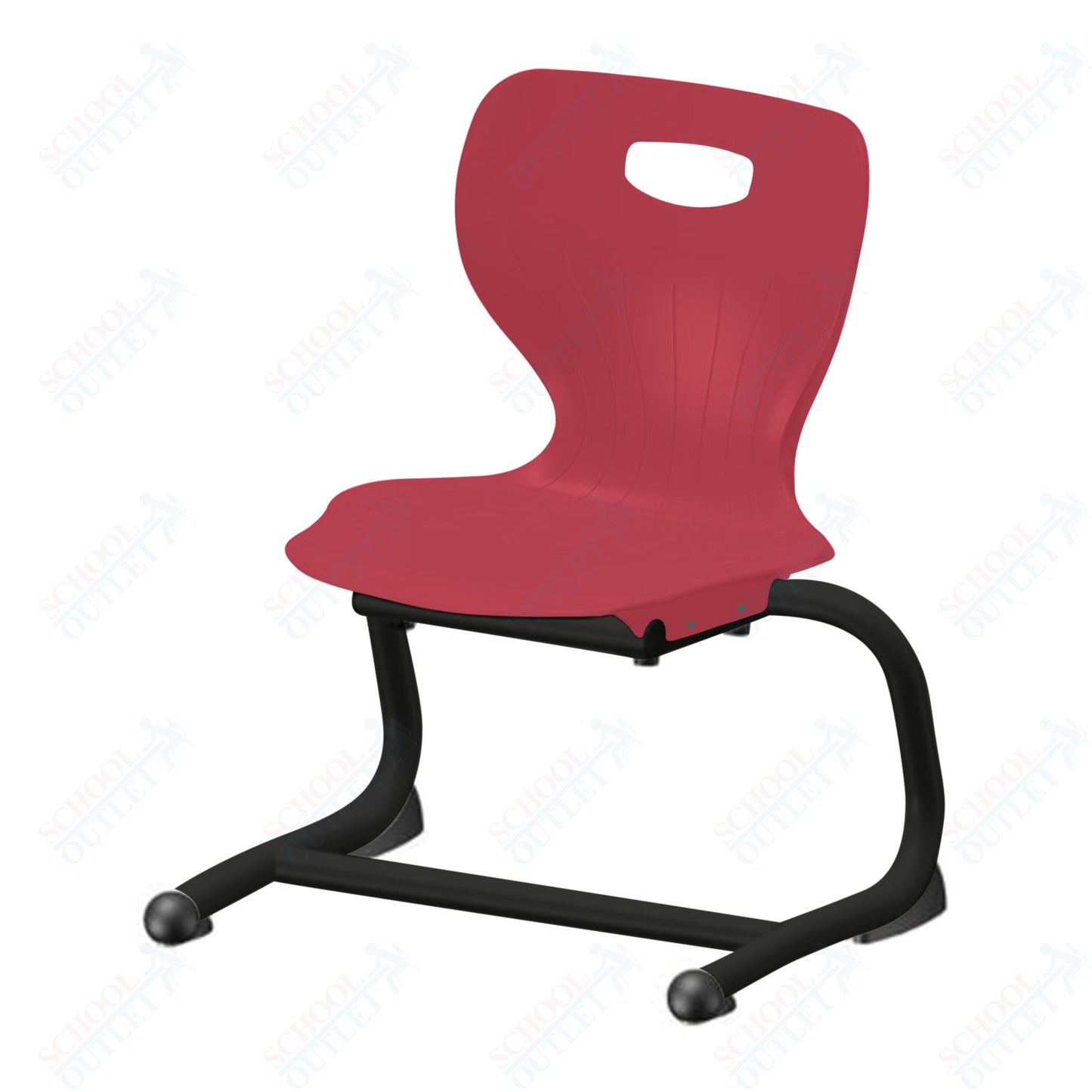 USA Capitol Euroflex 12" Stackable Cantilever Chair (3702)