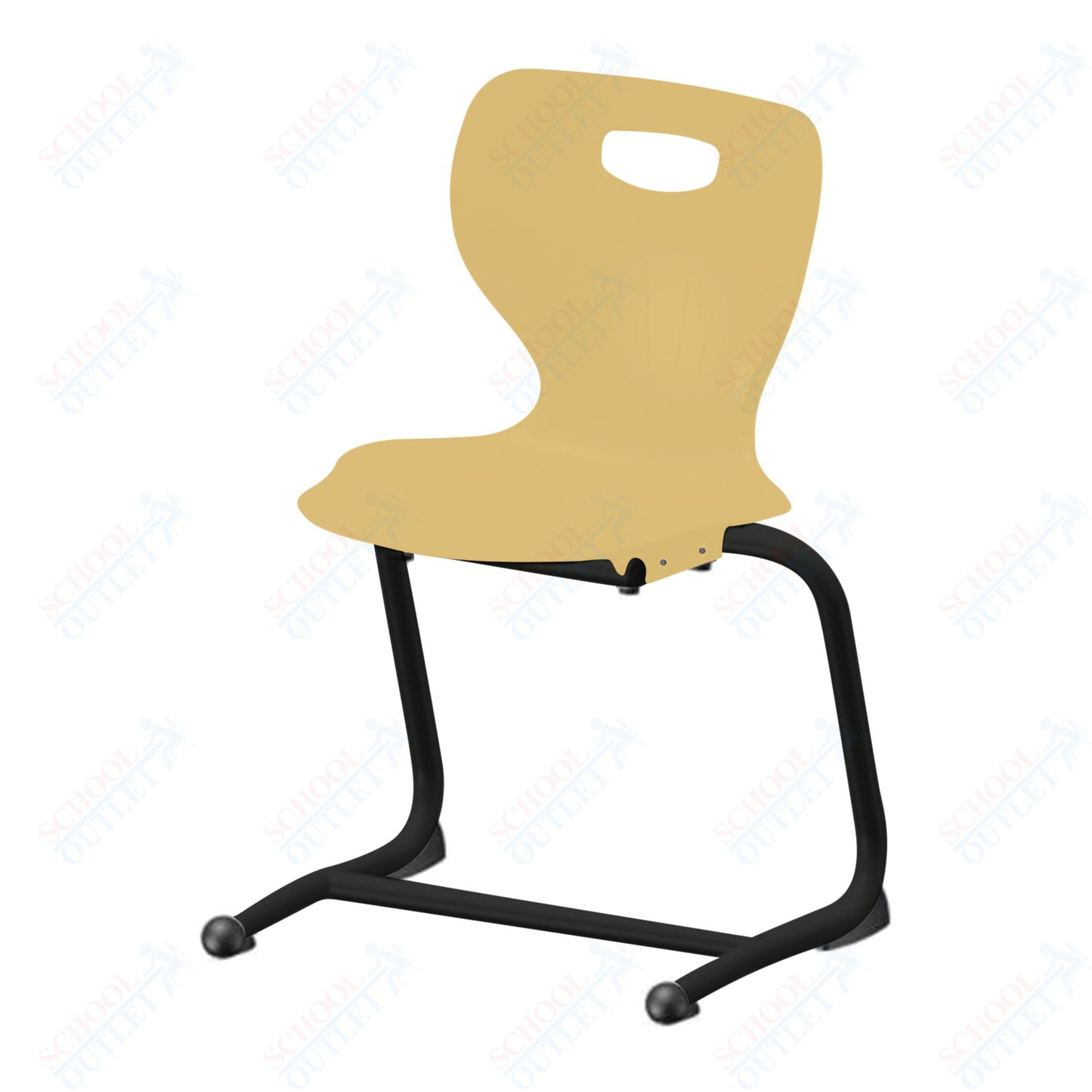 USA Capitol Euroflex 18" Stackable Cantilever Chair (3708)